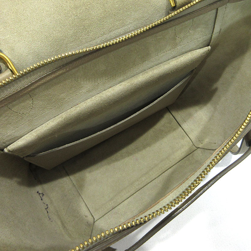 CELINE | セリーヌ ベルトバッグ マイクロ 2way ショルダーバッグ ハンドバッグ 189153 ベージュ【三重本店】