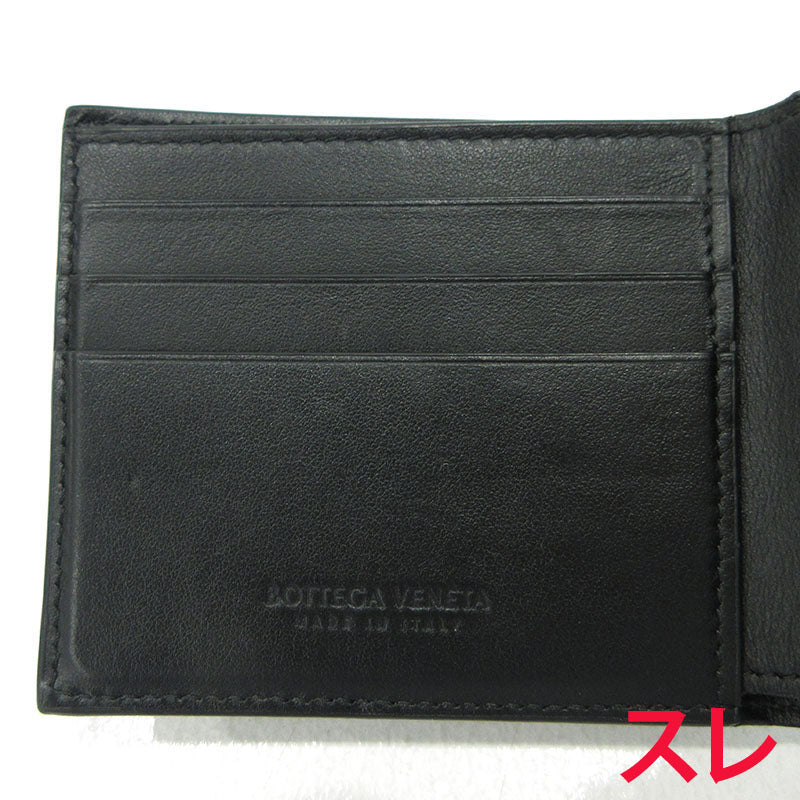 BOTTEGA VENETA | ボッテガヴェネタ カセット 二つ折り財布 649605 ブラック【三重本店】