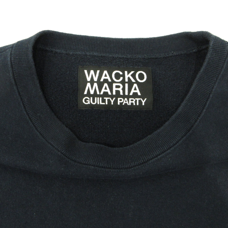 WACKOMARIA | ワコマリア ヘビーウェイトクルーネックスウェットシャツ スウェット 25sse-wmc-ss03 ブラック サイズ：XL【三重本店】