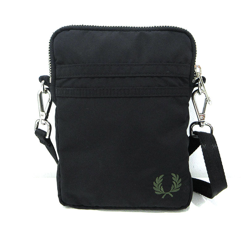 FRED PERRY | フレッドペリー ナイロンツインティップドスモールバッグ ショルダーバッグ ブラック【三重本店】