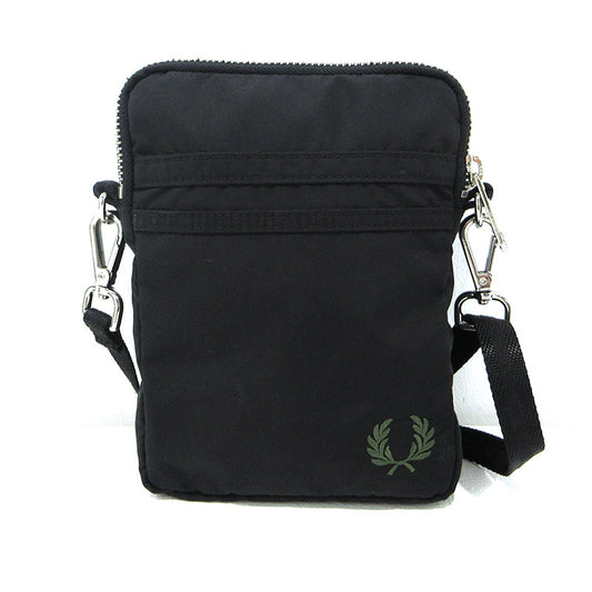 FRED PERRY | フレッドペリー ナイロンツインティップドスモールバッグ ショルダーバッグ ブラック【三重本店】