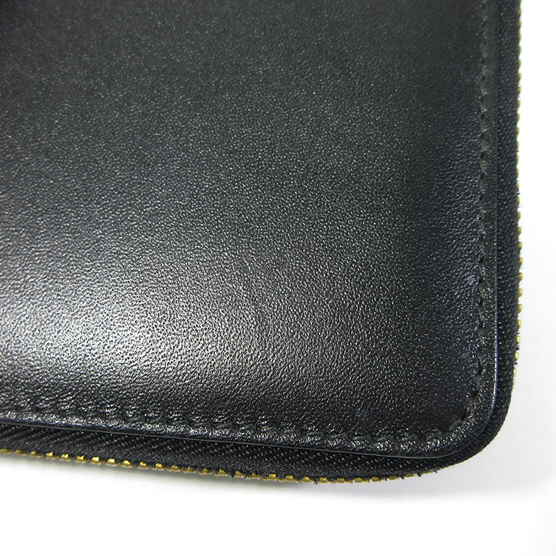 COMME des GARCONS | コムデギャルソン CLASSIC LEATHER LINE ラウンドファスナー 二つ折りレザーウォレット 二つ折り財布 8Z-D002-051-1-1(SA2100) ブラック【三重本店】