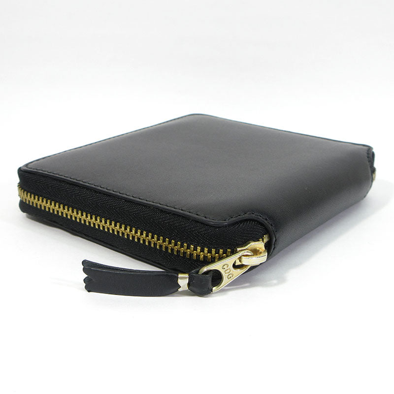 COMME des GARCONS | コムデギャルソン CLASSIC LEATHER LINE ラウンドファスナー 二つ折りレザーウォレット 二つ折り財布 8Z-D002-051-1-1(SA2100) ブラック【三重本店】