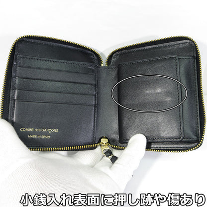 COMME des GARCONS | コムデギャルソン CLASSIC LEATHER LINE ラウンドファスナー 二つ折りレザーウォレット 二つ折り財布 8Z-D002-051-1-1(SA2100) ブラック【三重本店】