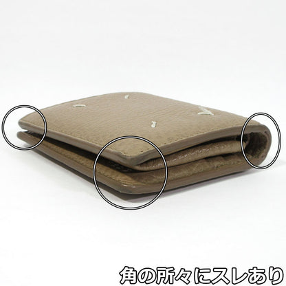 Maison Margiela | メゾンマルジェラ 4ステッチ 二つ折り ウォレット / レザー 財布 二つ折り財布 S56UI0140 P4455 T2172 ベージュ系【三重本店】