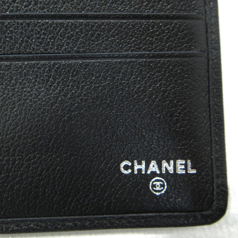 CHANEL | シャネル カメリア 三つ折り 長財布 ブラック【三重本店】