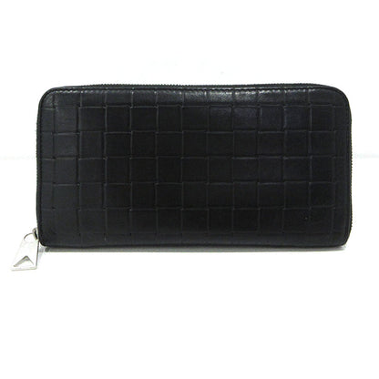 BOTTEGA VENETA | ボッテガヴェネタ 型押し ラウンドファスナー 長財布 593217 ブラック【三重本店】