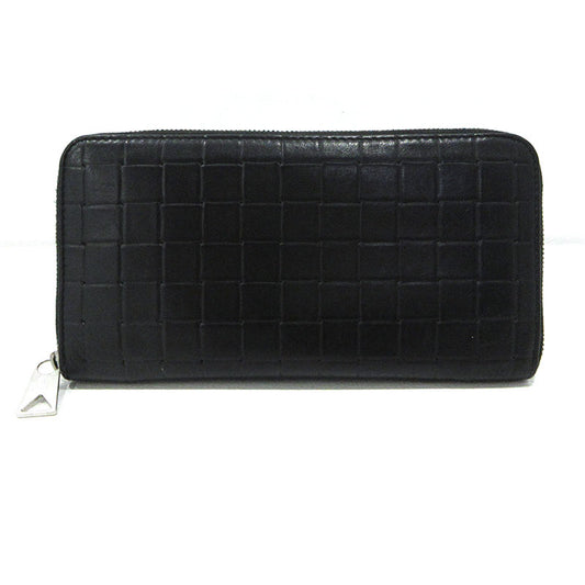 BOTTEGA VENETA | ボッテガヴェネタ 型押し ラウンドファスナー 長財布 593217 ブラック【三重本店】
