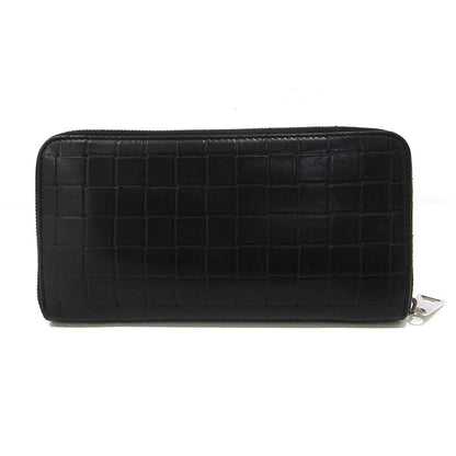 BOTTEGA VENETA | ボッテガヴェネタ 型押し ラウンドファスナー 長財布 593217 ブラック【三重本店】