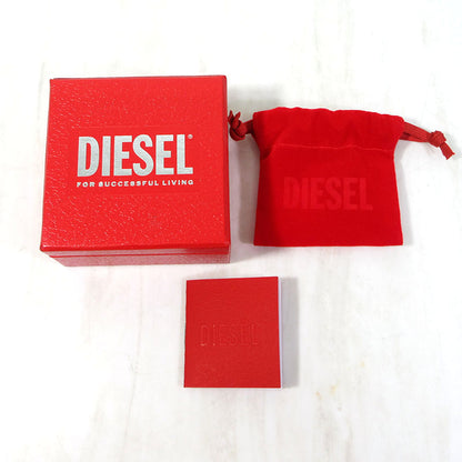 DIESEL | ディーゼル オーバルD ダブルチェーン トグル ネックレス / マンテル ネックレス DX1534040 シルバー【三重本店】
