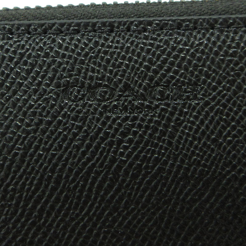 COACH | コーチ アコーディオンウォレット ラウンドファスナー 長財布 58107 ブラック【三重本店】