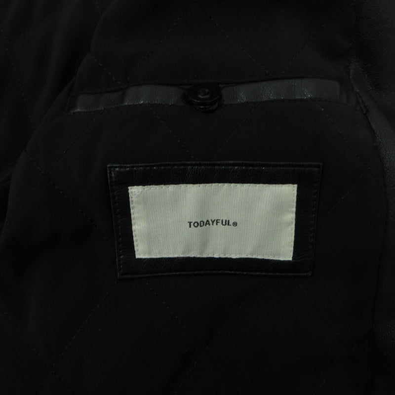 TODAYFUL | トゥデイフル フェイクレザーオーバージャケット その他アウター 12020102 ブラック サイズ：36【三重本店】