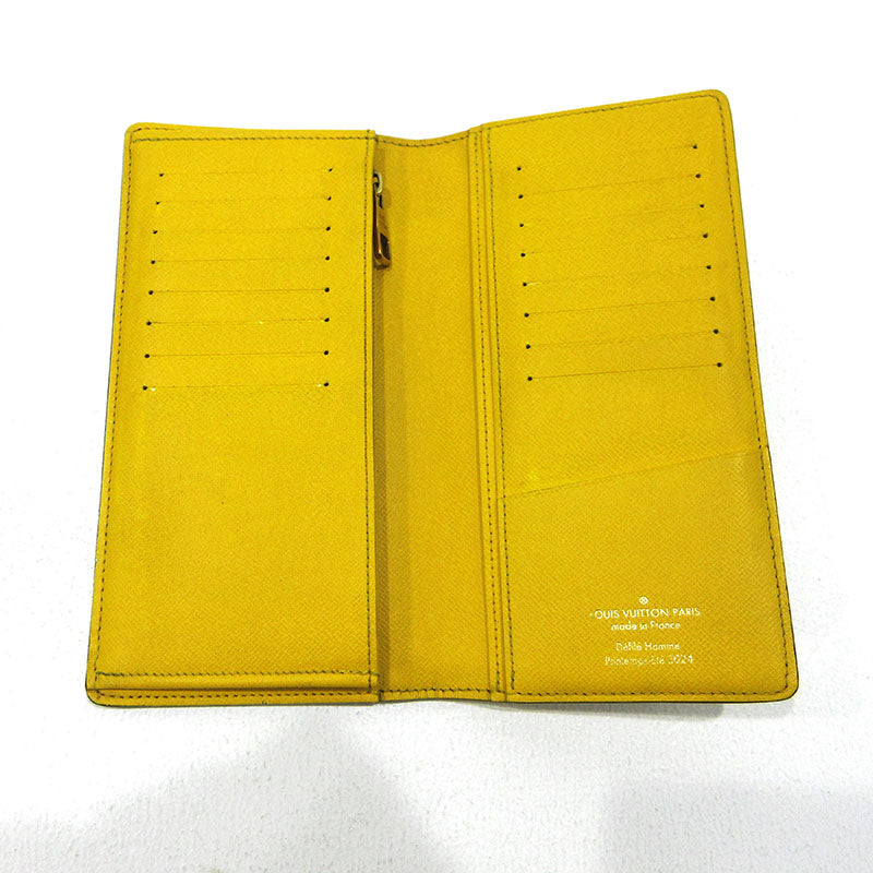 LOUIS VUITTON | ルイ・ヴィトン ポルトフォイユブラザNM 二つ折り 長財布 N40541 イエロー×ブラウン【三重本店】