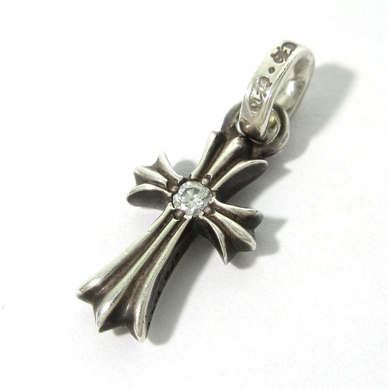 CHROME HEARTS | クロムハーツ CHクロスベビーファットチャーム with シングルダイヤモンド ペンダントトップ シルバー【三重本店】