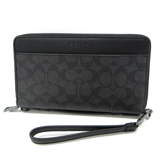 COACH | コーチ トラベルオーガナイザー クラッチバッグ 長財布 CW375 ブラック【三重本店】
