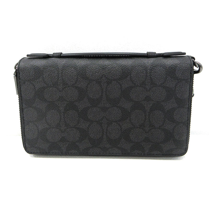 COACH | コーチ トラベルオーガナイザー クラッチバッグ 長財布 CW375 ブラック【三重本店】