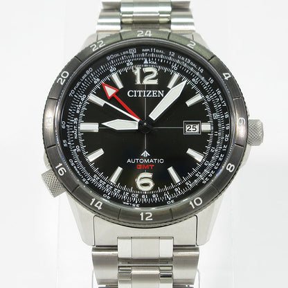 CITIZEN | シチズン PROMASTER プロマスター メカニカル GMT 腕時計 NB6046-59E アナログ表示 自動巻き ブラック×シルバー【三重本店】