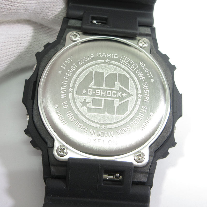 CASIO | カシオ G-SHOCK 40th Anniversary REMASTER BLACK 40周年記念 リマスター・ブラック 腕時計 DWE-5657RE-1JR デジタル表示 クオーツ ブラック系×ゴールド【三重本店】