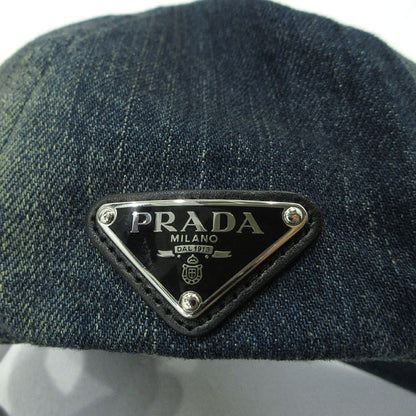PRADA | プラダ デニム ベースボールキャップ キャップ 2HC274 ブルー サイズ：XL【三重本店】