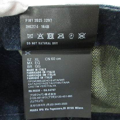 PRADA | プラダ デニム ベースボールキャップ キャップ 2HC274 ブルー サイズ：XL【三重本店】