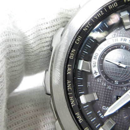 CASIO | カシオ G-SHOCK MT-G GPSハイブリッド電波ソーラー 腕時計 MTG-G1000D-1AJF 多針アナログ表示 タフソーラー電波時計 ブラック×シルバー【三重本店】