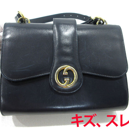 GUCCI | グッチ オールドグッチ インターロッキングG ショルダーバッグ ダークネイビー【三重本店】