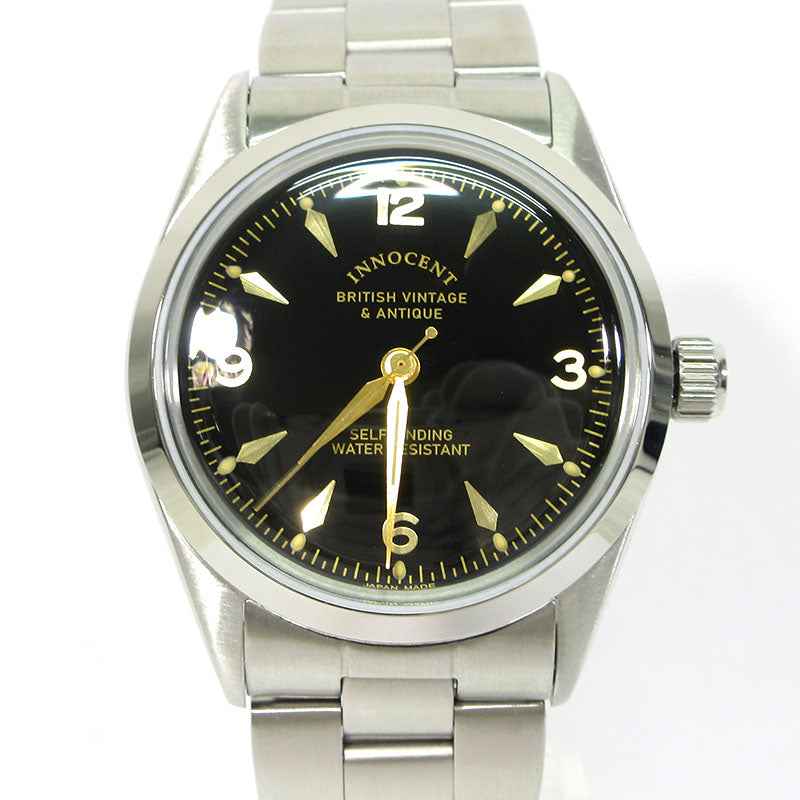 INNOCENT ANTIQUES×VAGUE WATCH Co. | イノセントアンティークス×ヴァーグウォッチカンパニー Black Beauty Watch 腕時計 アナログ表示 自動巻き ブラック×ゴールド×シルバー【三重本店】