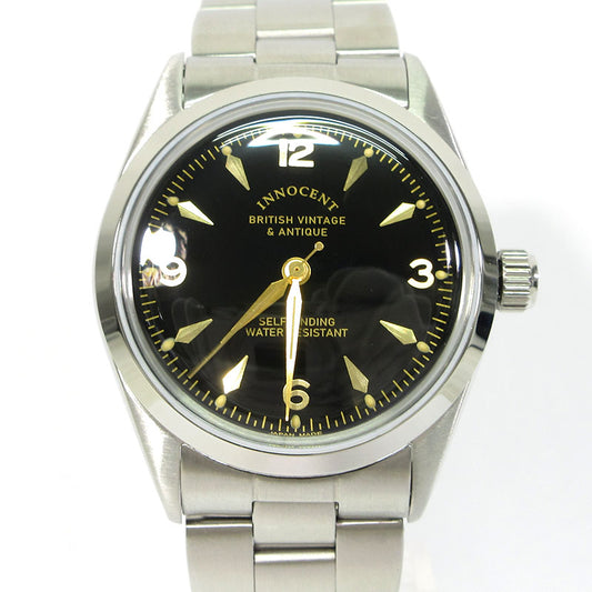 INNOCENT ANTIQUES×VAGUE WATCH Co. | イノセントアンティークス×ヴァーグウォッチカンパニー Black Beauty Watch 腕時計 アナログ表示 自動巻き ブラック×ゴールド×シルバー【三重本店】
