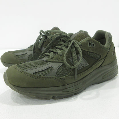 NEW BALANCE | ニューバランス 991V2 ×Stone Island スニーカー U991SC2 カーキグリーン 26.5cm【三重本店】