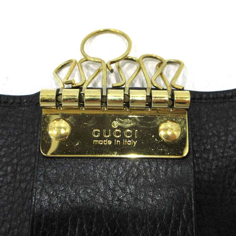 GUCCI | グッチ ダブルG 6連 キーケース 456118 ブラック【三重本店】