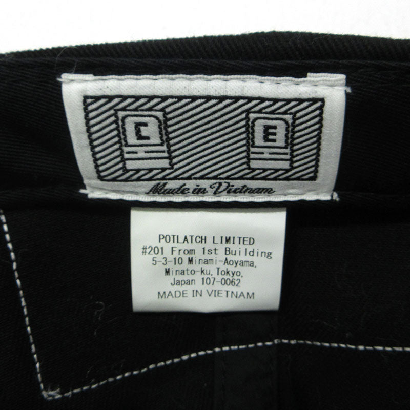 C.E | シーイー LR PATCHES CAP キャップ ブラック【三重本店】