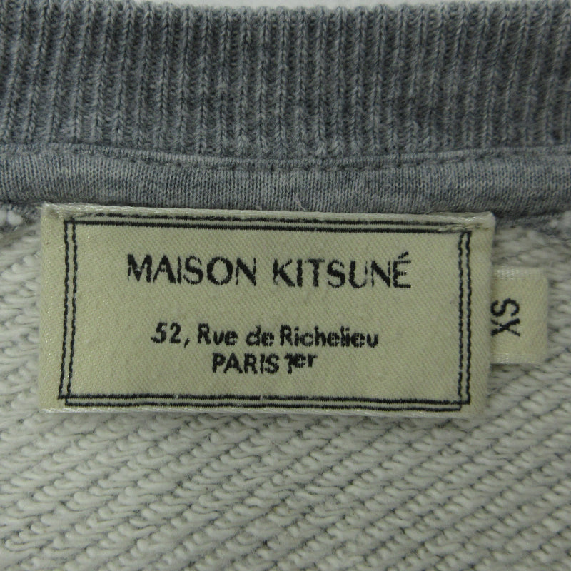 MAISON KITSUNE | メゾンキツネ TRICOLOR FOX PATCH スウェット KMM-2802-A グレー サイズ：XS【三重本店】