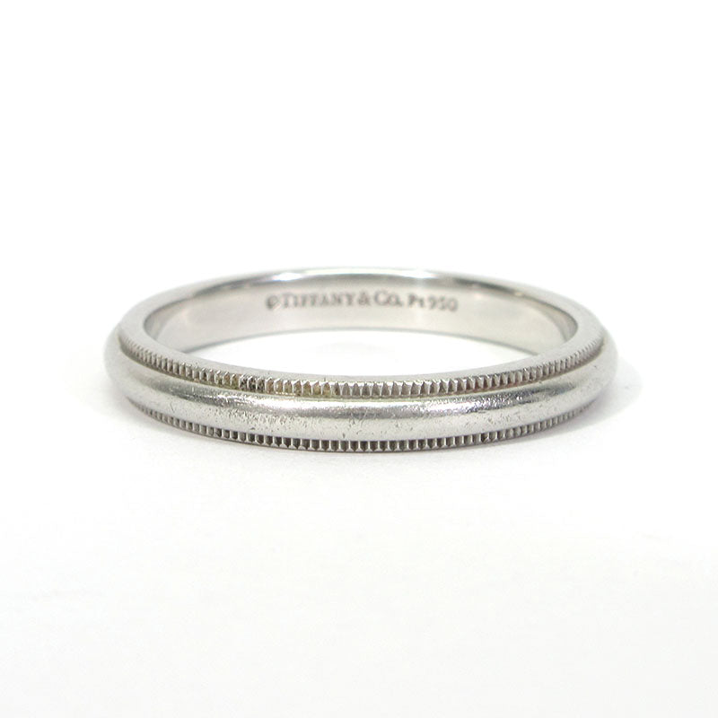 Tiffany&co | ティファニー トゥギャザー ミルグレイン バンドリング / プラチナリング サイズ：約21号 リング・指輪 シルバー【三重本店】