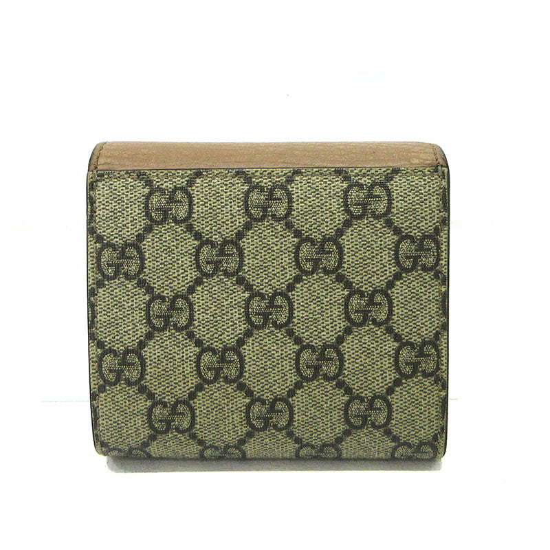 GUCCI | グッチ GGマーモント ダブルG 二つ折り財布 598587 ブラウン【三重本店】
