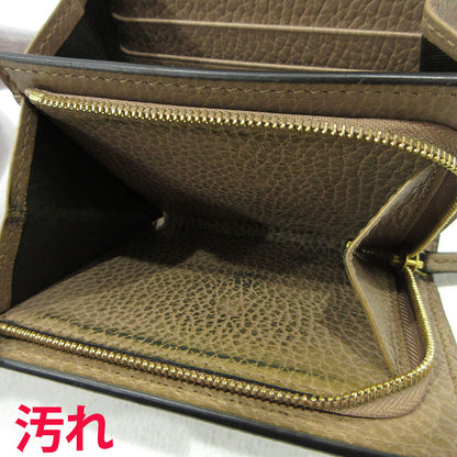 GUCCI | グッチ GGマーモント ダブルG 二つ折り財布 598587 ブラウン【三重本店】