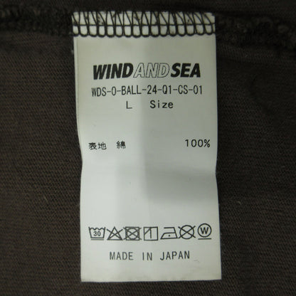 WIND AND SEA | ウィンダンシーウインダンシー 長袖Ｔシャツ WDS-O-BALL-24-Q1-CS-01 ブラウン サイズ：L【三重本店】