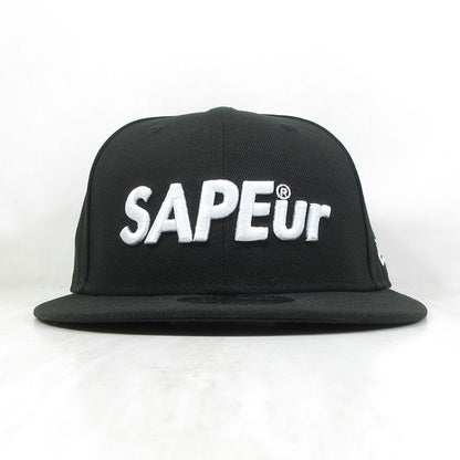 NEW ERA | ニューエラ ×SAPEur(サプール) コラボレーション 9FIFTY スナップバックキャップ サイズ：MEDIUM/LARGE キャップ ブラック【三重本店】