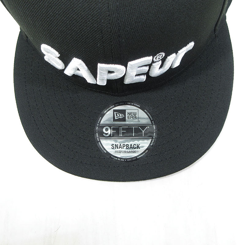 NEW ERA | ニューエラ ×SAPEur(サプール) コラボレーション 9FIFTY スナップバックキャップ サイズ：MEDIUM/LARGE キャップ ブラック【三重本店】