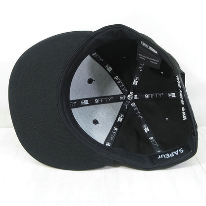 NEW ERA | ニューエラ ×SAPEur(サプール) コラボレーション 9FIFTY スナップバックキャップ サイズ：MEDIUM/LARGE キャップ ブラック【三重本店】