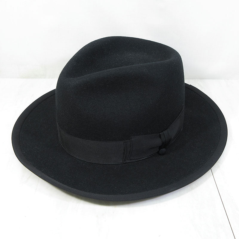 The H.W.DOG&Co. | ザエイチダブリュードッグアンドコー POINT-H 中折れハット ティアドロップ型 ハット D-00008-H ブラック サイズ：34【三重本店】