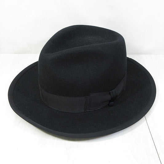 The H.W.DOG&Co. | ザエイチダブリュードッグアンドコー POINT-H 中折れハット ティアドロップ型 ハット D-00008-H ブラック サイズ：34【三重本店】