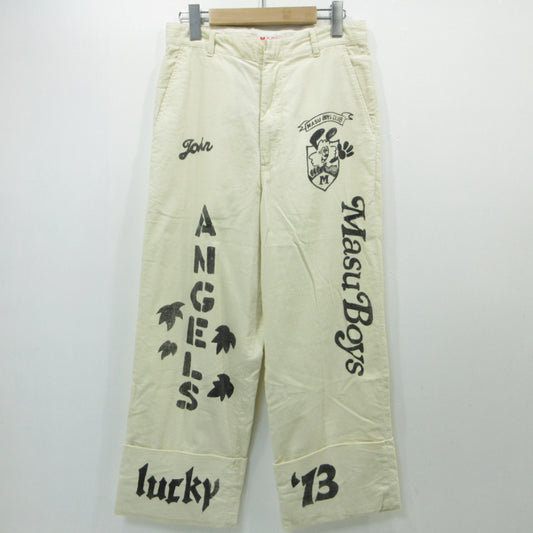 ×VERDY パンツ M25K6PT009 ホワイト サイズ：44【三重本店】
