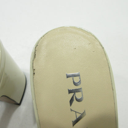 PRADA | プラダ スリングバックパンプス パンプス ホワイト 23.5cm【三重本店】