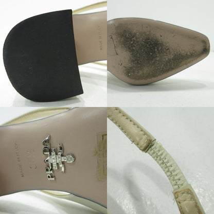 PRADA | プラダ スリングバックパンプス パンプス ホワイト 23.5cm【三重本店】