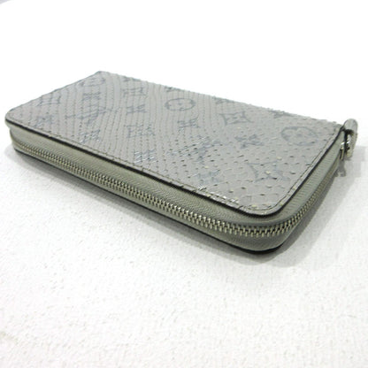 LOUIS VUITTON | ルイ・ヴィトン ジッピーウォレット エキゾチックパイソン 長財布 N87182 グレー×シルバー【三重本店】