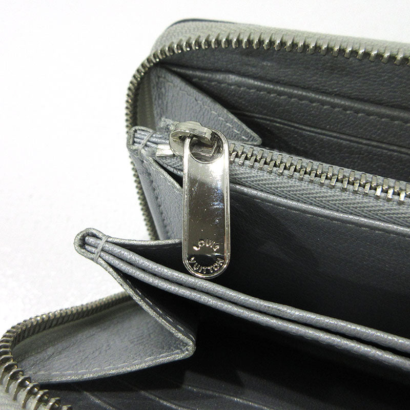 LOUIS VUITTON | ルイ・ヴィトン ジッピーウォレット エキゾチックパイソン 長財布 N87182 グレー×シルバー【三重本店】