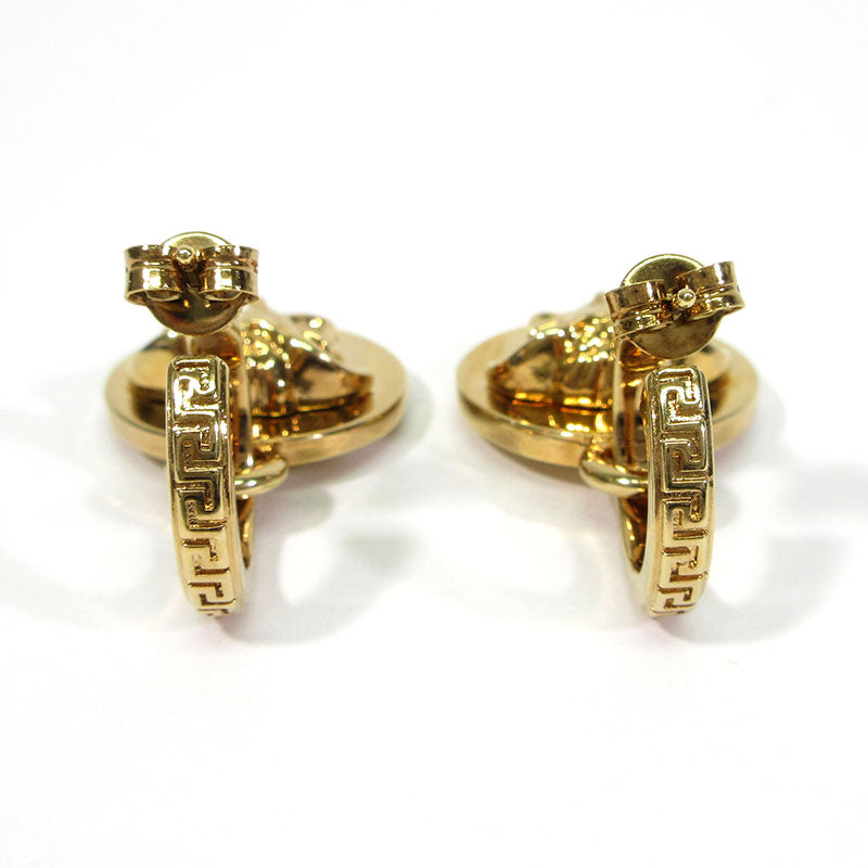 VERSACE | ヴェルサーチ メデューサ グレカ サークル ピアス ピアス ゴールド系【三重本店】