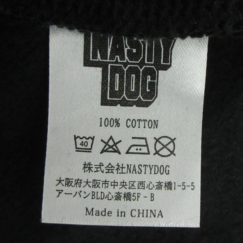 NASTY DOG | ナスティードッグナスティドッグ プリントフーディ パーカー ブラック サイズ：XL【三重本店】