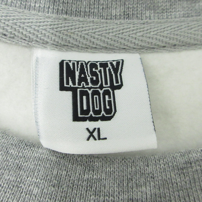 NASTY DOG | ナスティードッグナスティドッグ 裏起毛 スウェット グレー サイズ：XL【三重本店】