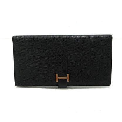 HERMES | エルメス ベアンスフレ 二つ折り 長財布 ブラック【三重本店】